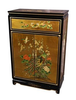 Oriental outlet shoe cabinet